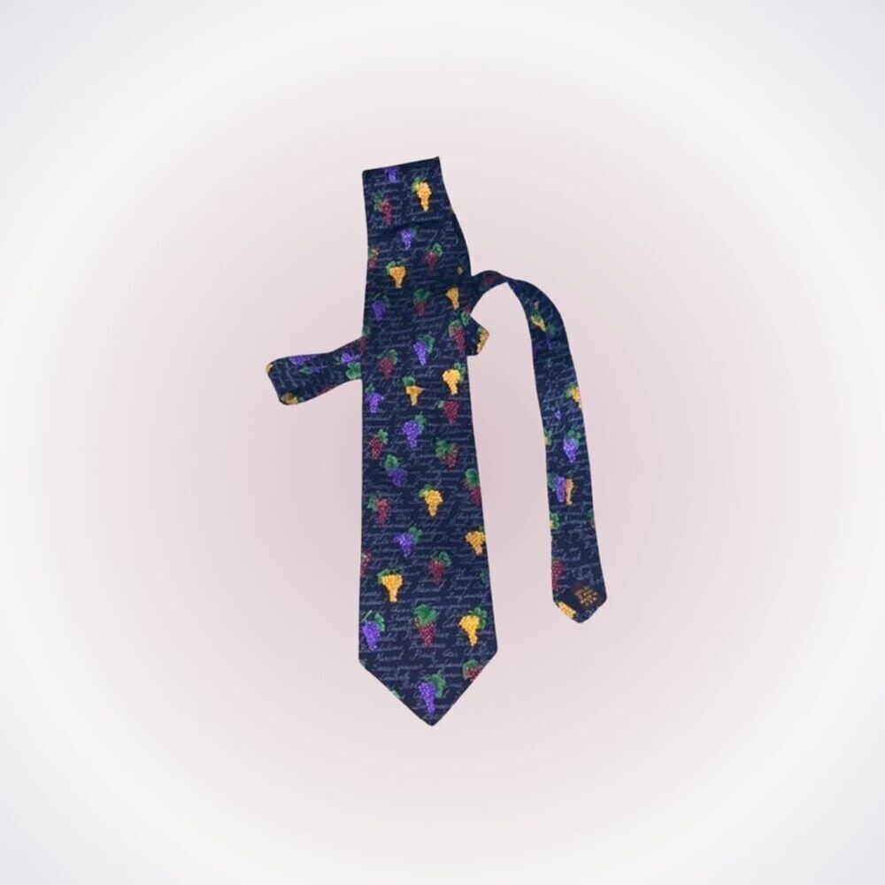 Alynn Neckwear Wine Grapes Design Necktie | Sz OS, NWT